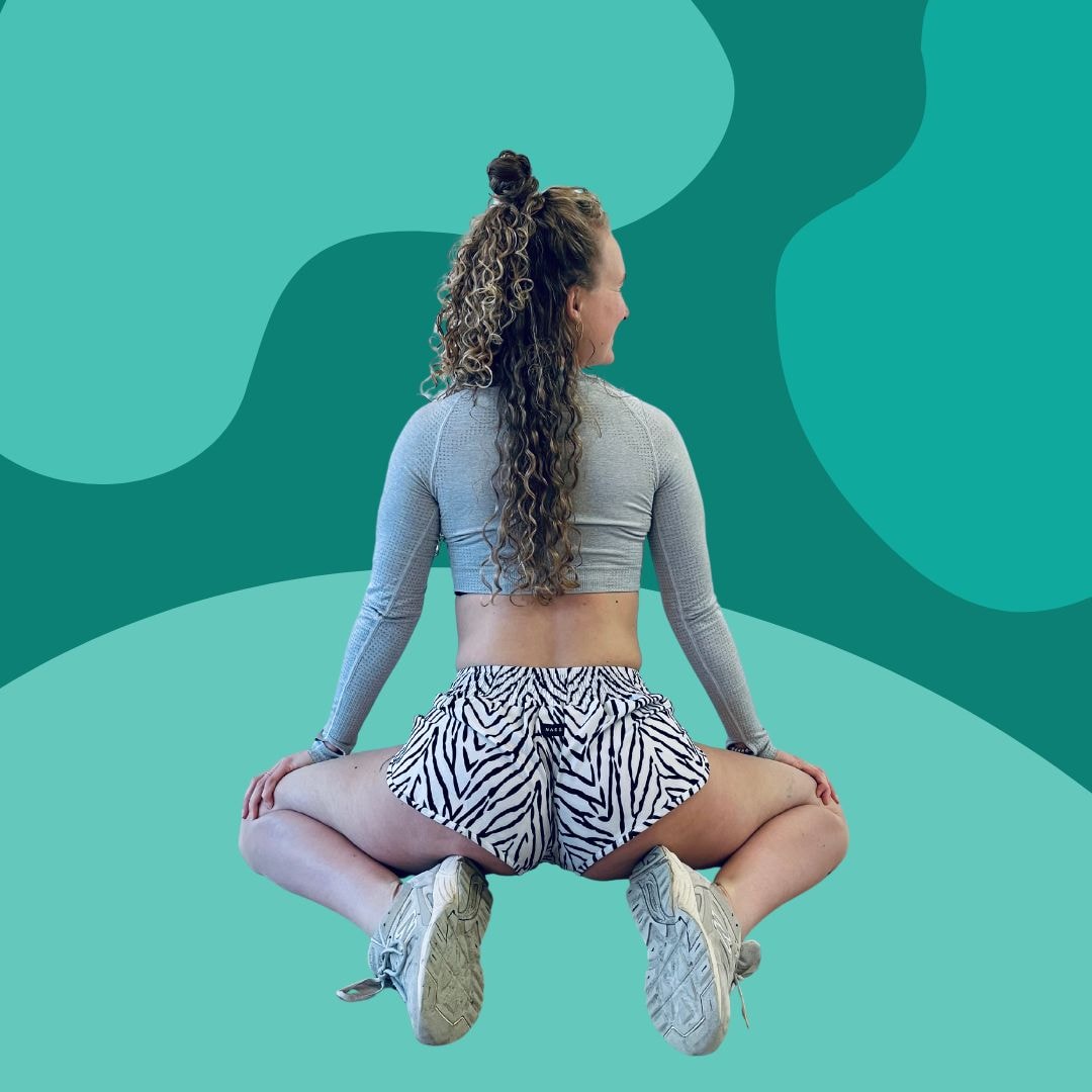 de kunst van twerken leren met de juiste sportschoenen sneakers in een groep