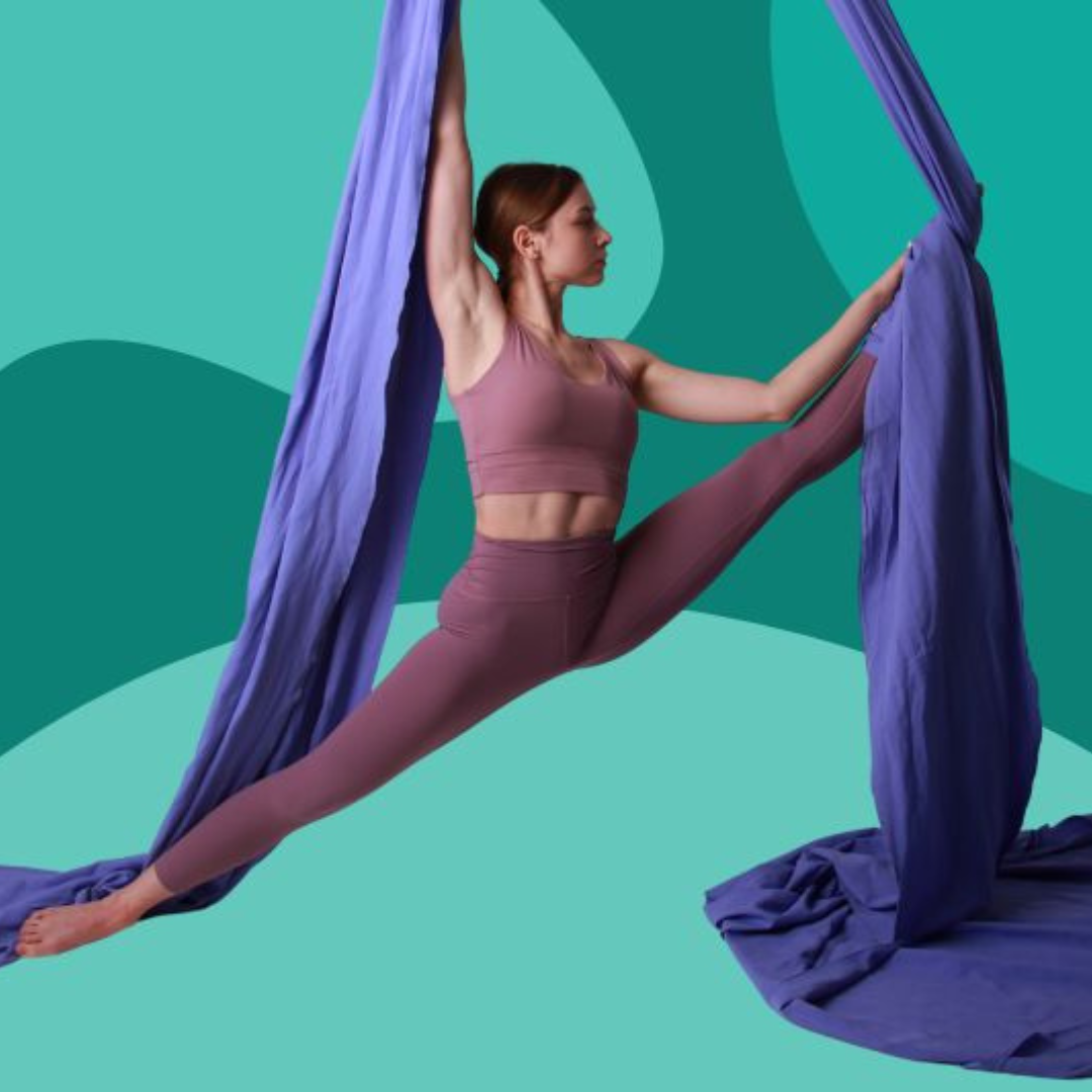 een les waarbij je doeken gebruikt als sport voor je spieren